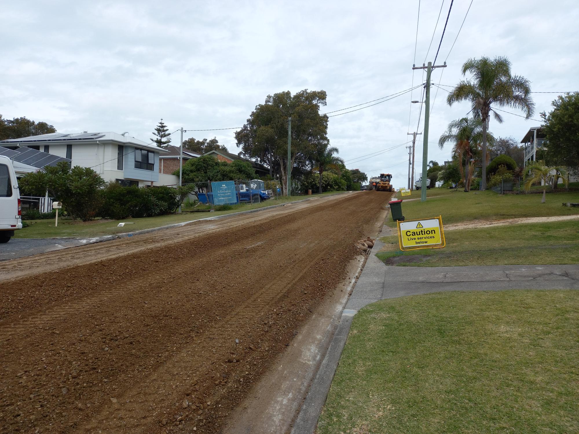 Road works in the Great Lakes area