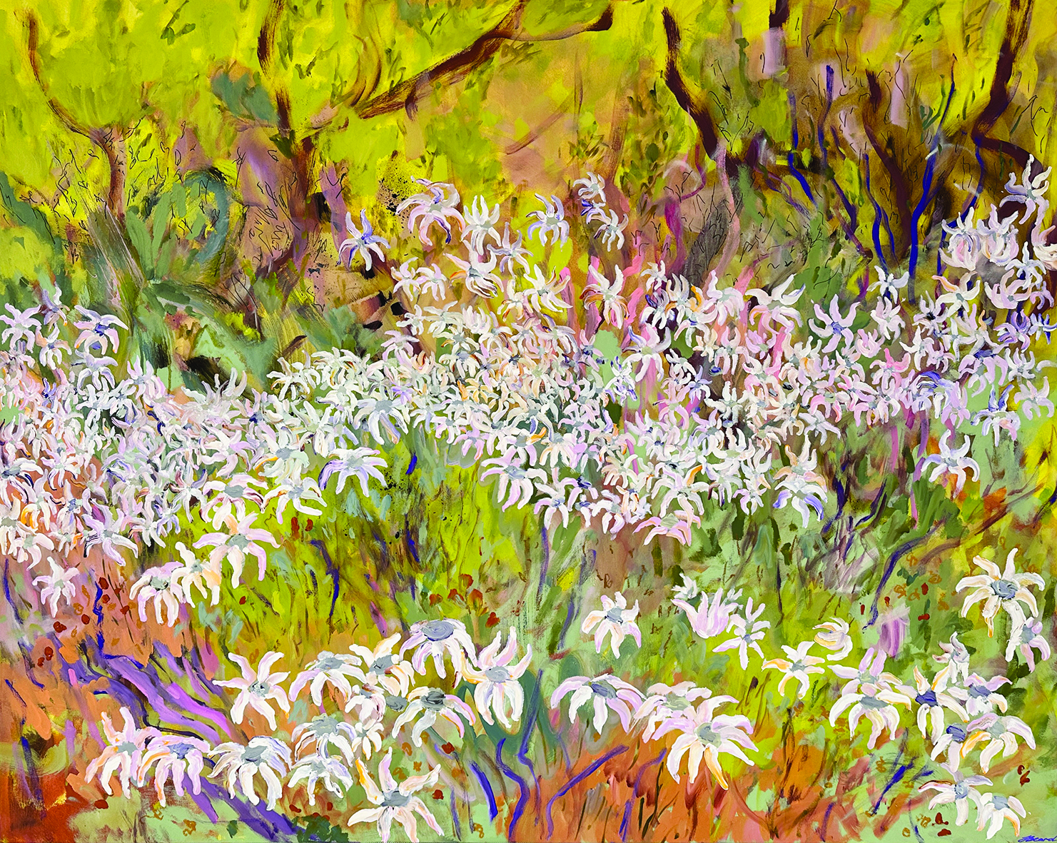 Flowers from a fairytale 2024, Jessie Beard 150 x 120cm 300dpi.jpg