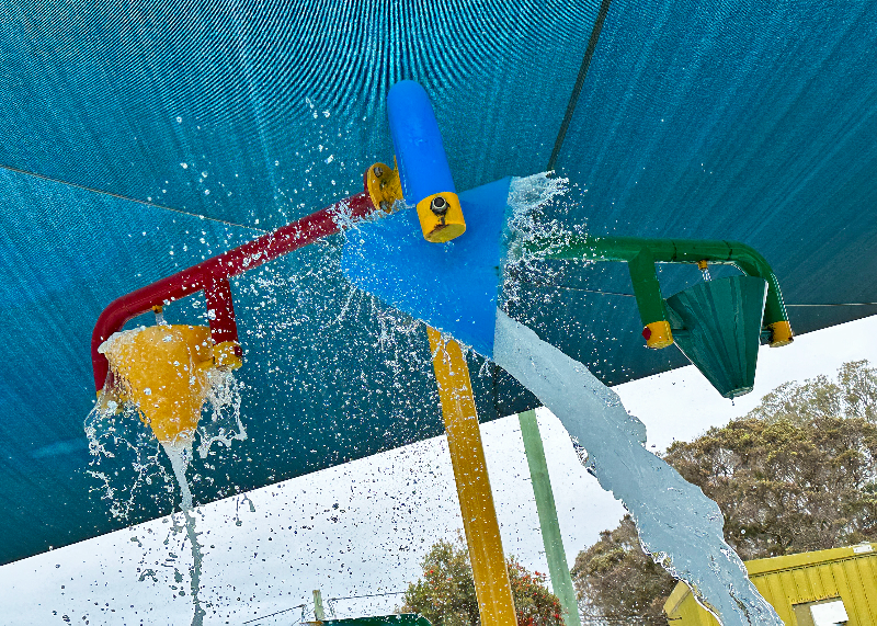 Water play at Nabiac Pool